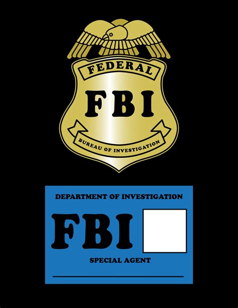 Fake Fbi Badge Template